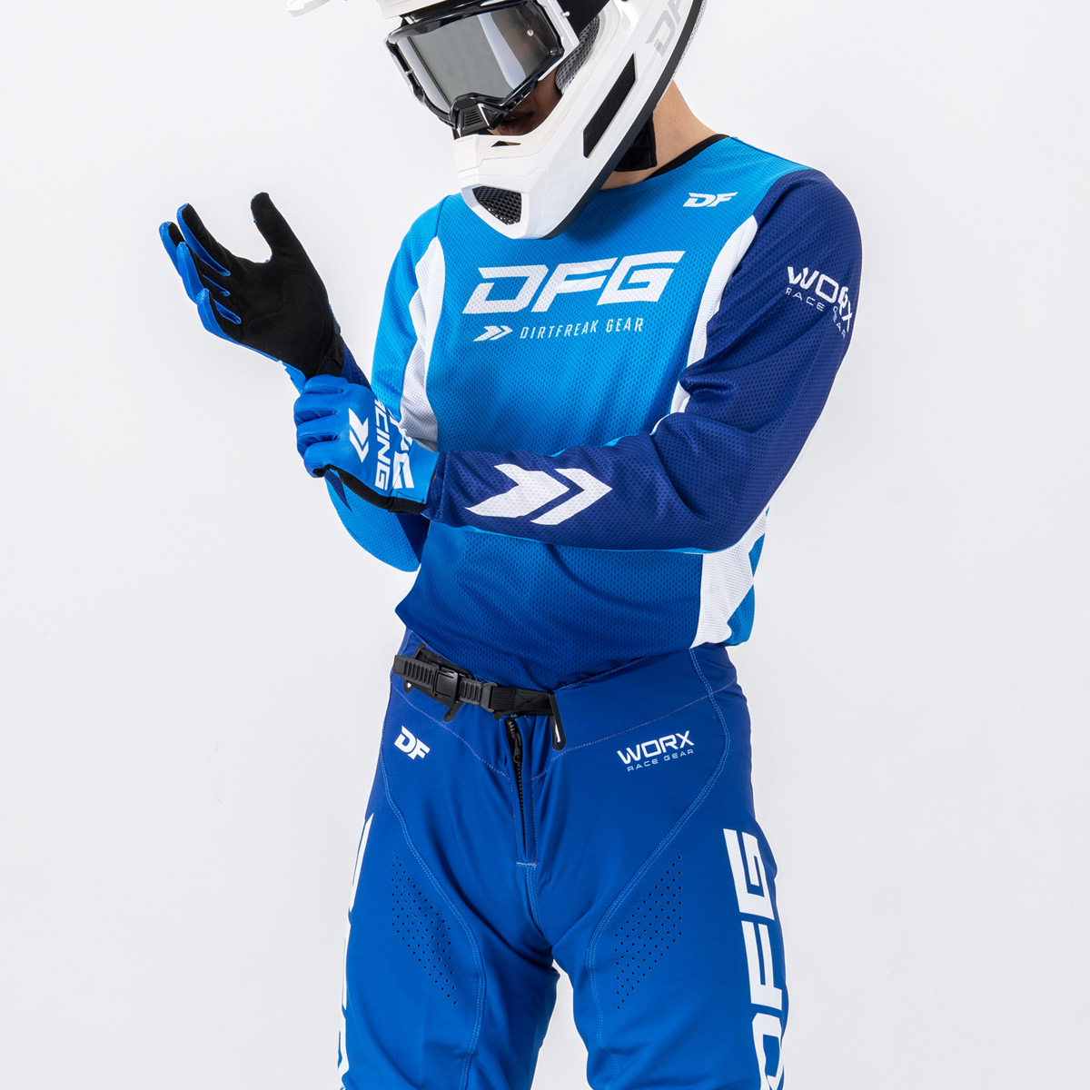 ワークスジャージ ブルー