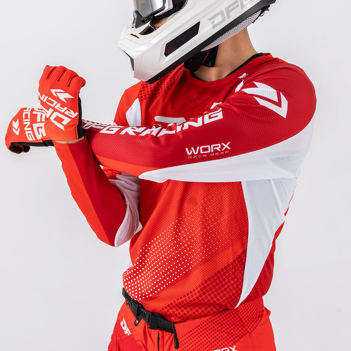 ワークスパンツ レースレッド