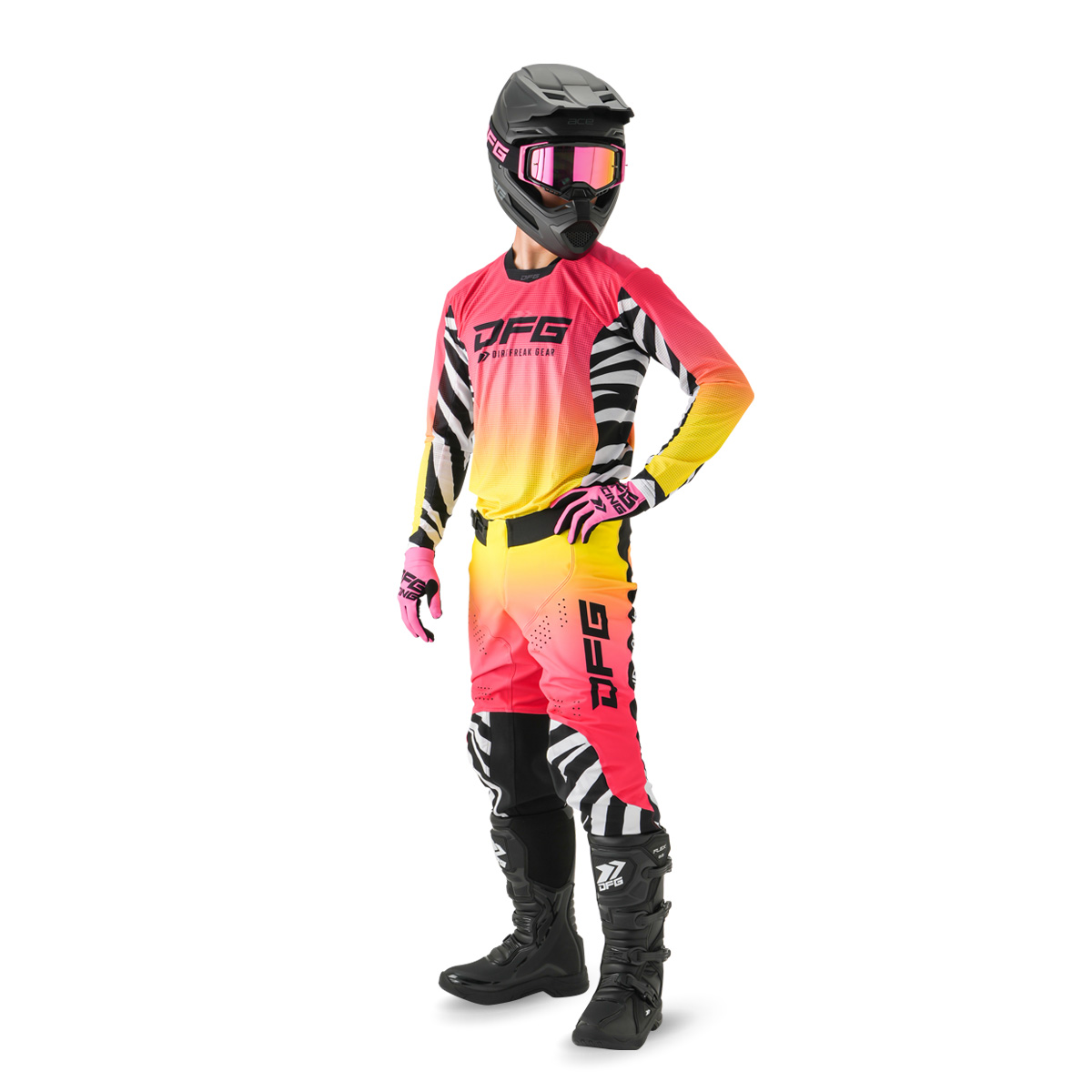ワークスジャージ CHAMP ピンク ヒートゼブラ